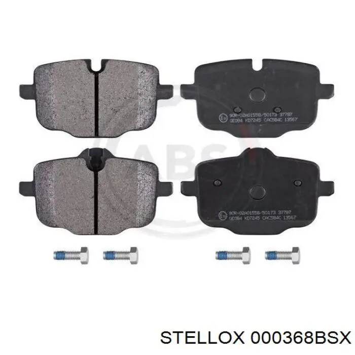 Задние тормозные колодки 000368BSX Stellox