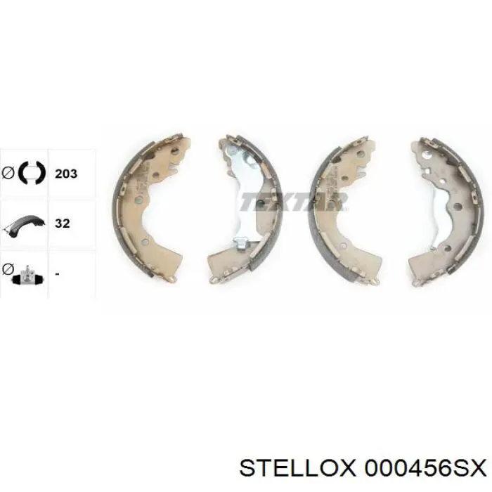 Тормоза рабочие задние ножные и тормозные барабаны Stellox 000456SX цена, от 21.19 USD