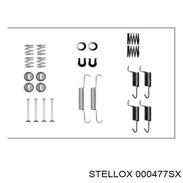 Купить 000477SX Stellox Колодки ручника/стояночного тормоза
