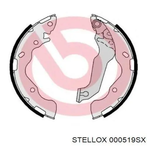 Тормоза рабочие задние ножные и тормозные барабаны Stellox 000519SX цена, от 17.83 USD