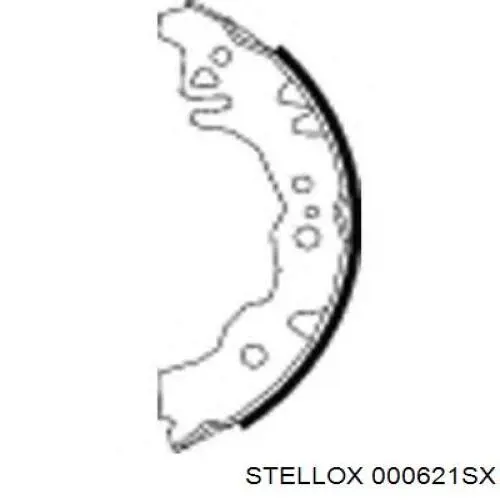 Задние барабанные колодки 000621SX Stellox