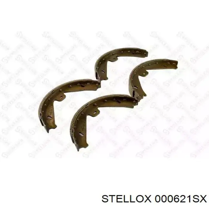 Купить 000621SX Stellox Задние барабанные тормозные колодки