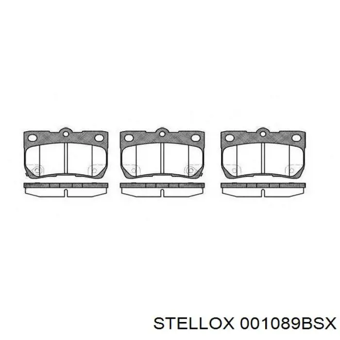 Тормозные колодки Stellox 001089BSX