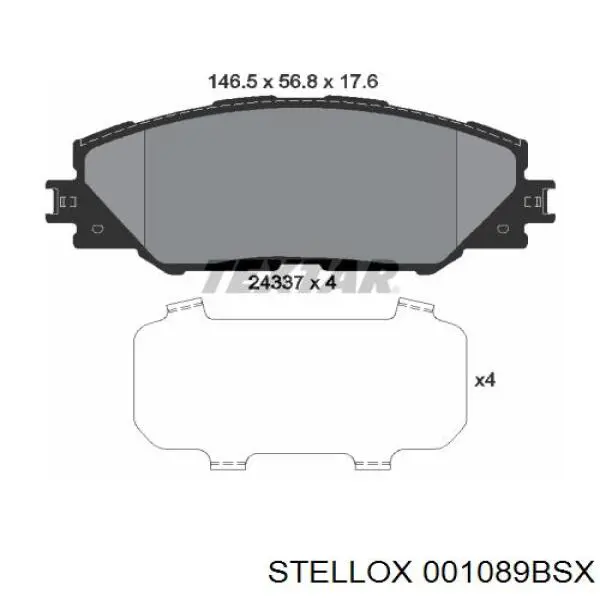Колодки Stellox 001089BSX цена, от 20.04 USD