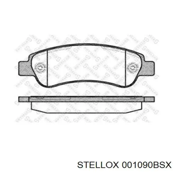 Передние тормозные колодки 001090BSX Stellox