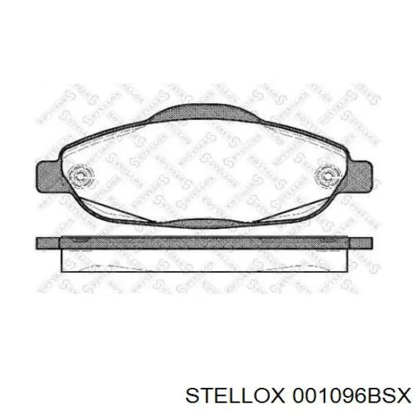 001 096B-SX Stellox колодки тормозные передние дисковые