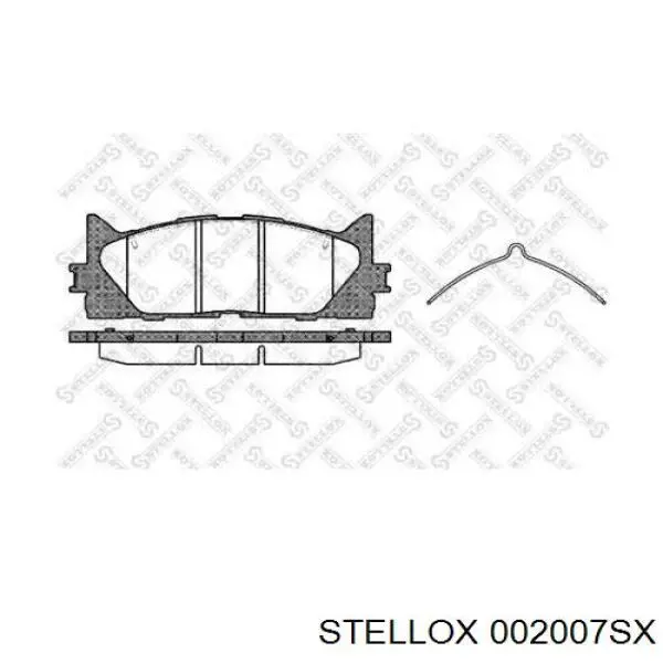 002007SX Stellox Колодки передние