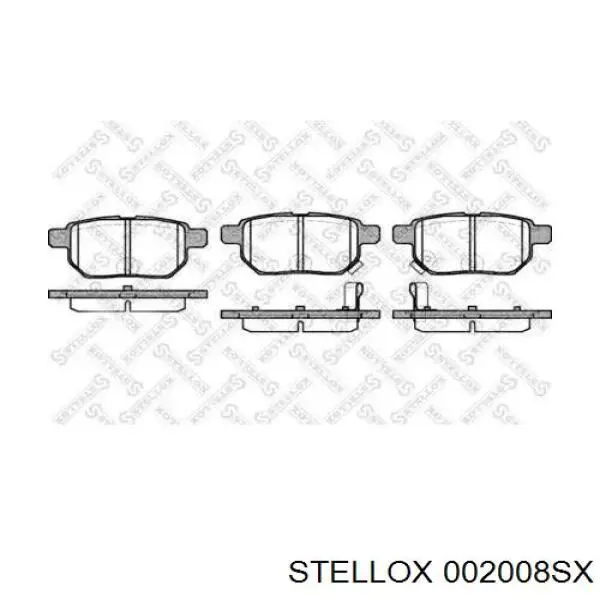 Задние тормозные колодки 002008SX Stellox