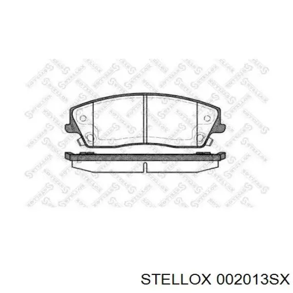 Передние тормозные колодки 002013SX Stellox