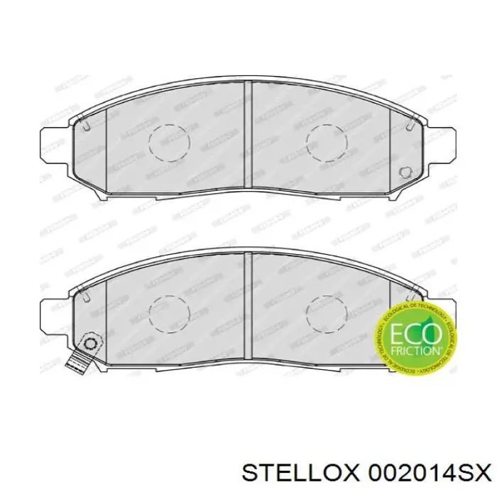 Передние тормозные колодки 002014SX Stellox
