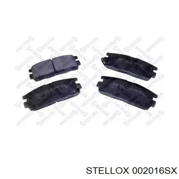 Колодки тормозные задние дисковые Stellox 002016SX