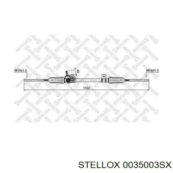 Рулевая рейка 0035003SX Stellox