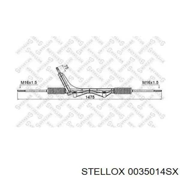 Рулевая рейка 0035014SX Stellox