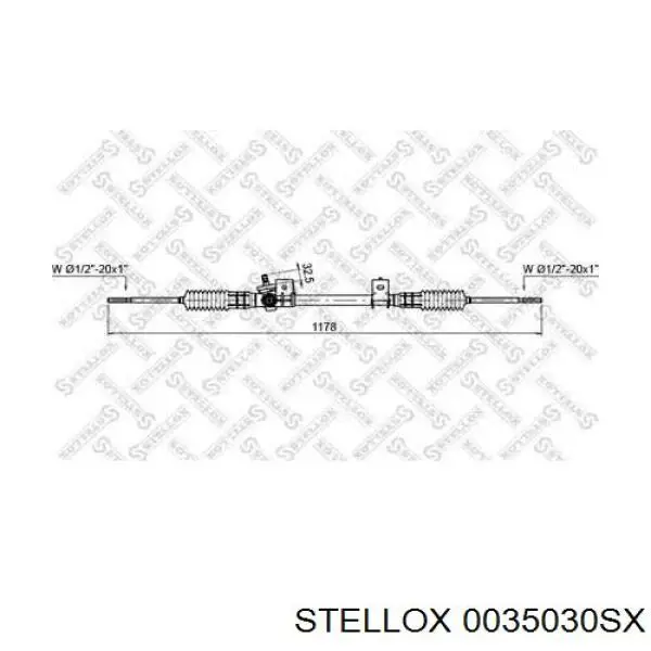 Рулевая рейка 0035030SX Stellox