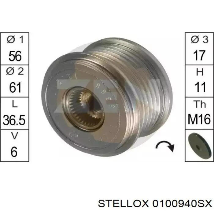 Клиновый ремень Stellox 0100940SX цена, от 2.16 USD