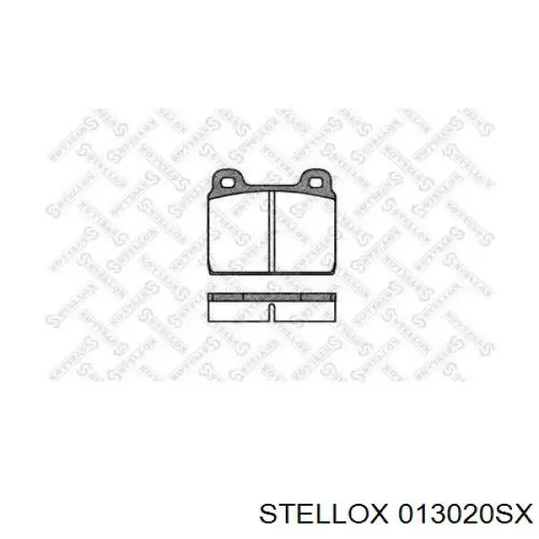 013020SX Stellox колодки тормозные передние дисковые
