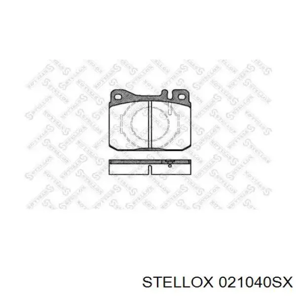 021040SX Stellox колодки тормозные передние дисковые
