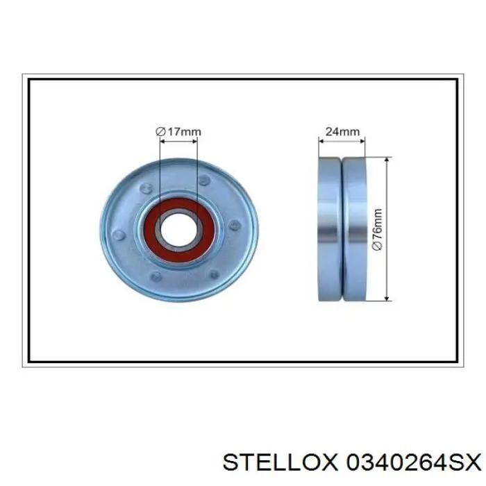 Натяжитель приводного ремня Stellox 0340264SX