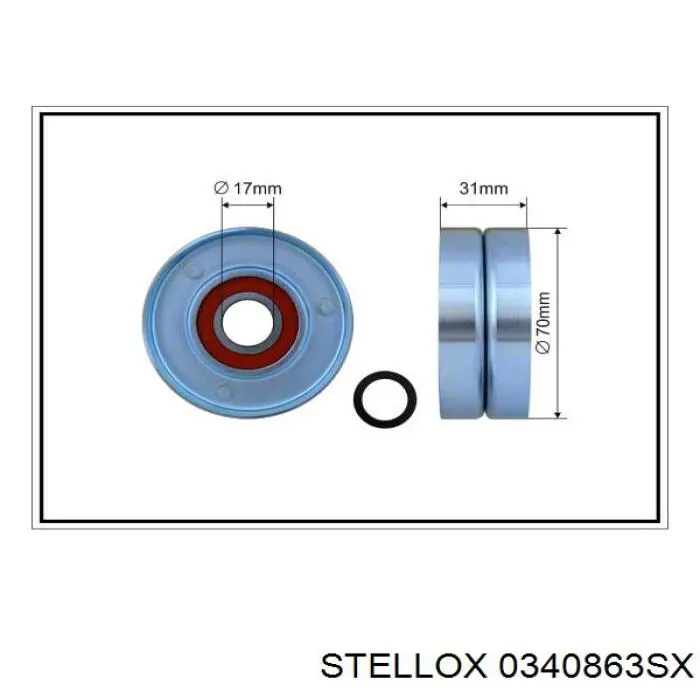 Натяжитель приводного ремня Stellox 0340863SX