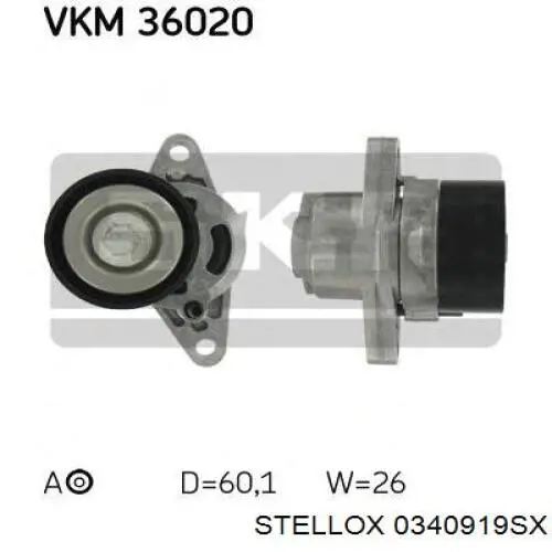 Натяжной ролик MPQ0335 Magneti Marelli