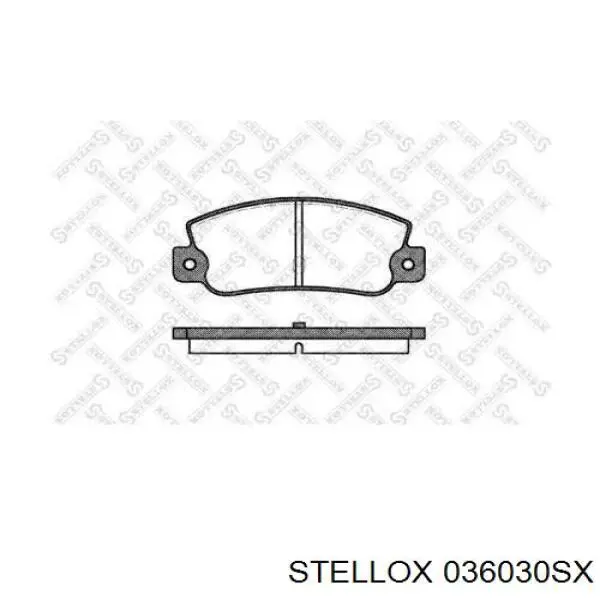 Задние тормозные колодки 036030SX Stellox