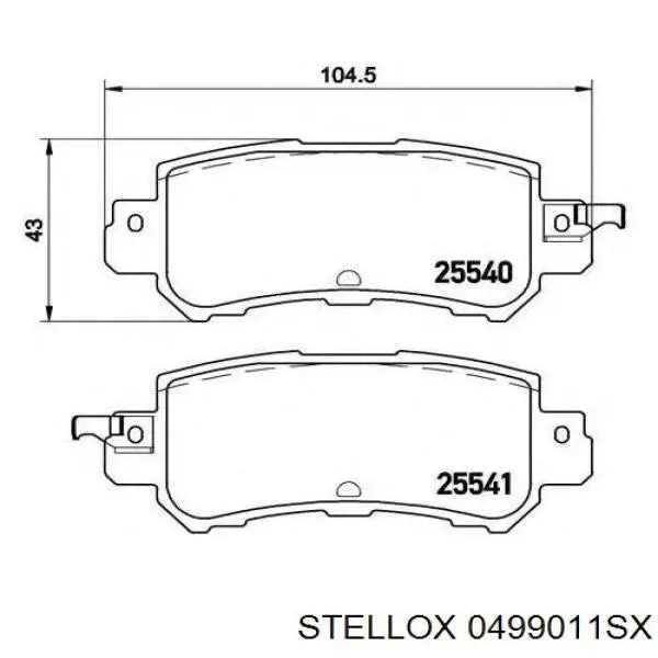 Ремкомплект тормозной системы Stellox 0499011SX цена, от 4.45 USD