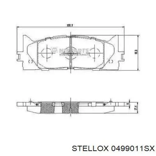 Купить 0499011SX Stellox Ремкомплект переднего суппорта