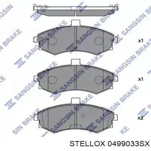 Ремкомплект заднего суппорта Stellox 0499033SX