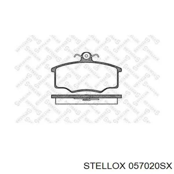057020SX Stellox колодки тормозные передние дисковые