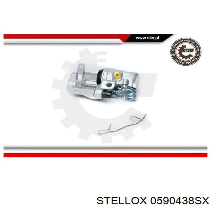 0590438SX Stellox Тормозной суппорт задний левый