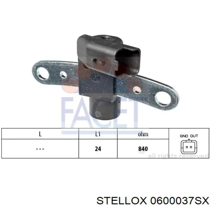 Датчик положения коленчатого вала Stellox 0600037SX цена, от 12.80 USD