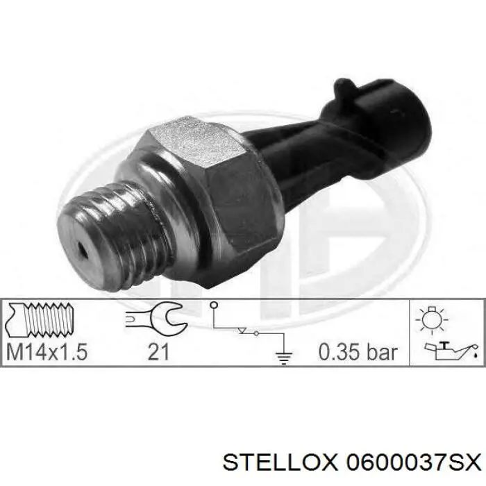 Датчик коленвала 0600037SX Stellox