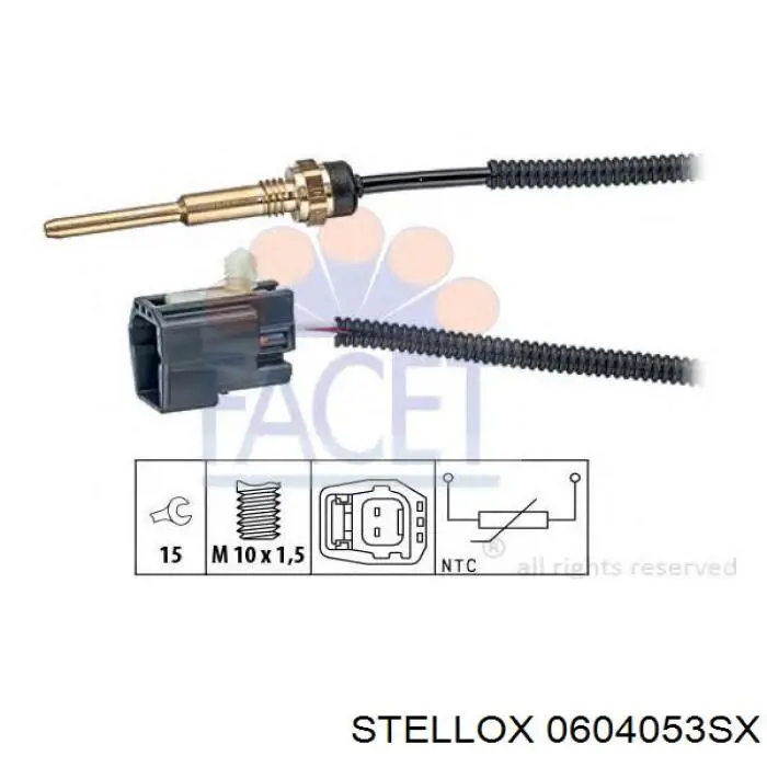 Датчик температуры охлаждающей жидкости 0604053SX Stellox