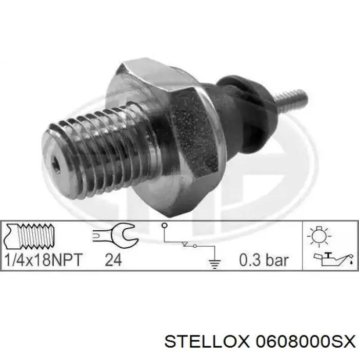 Манометры (указатель давления масла) Stellox 0608000SX цена, от 2.82 USD