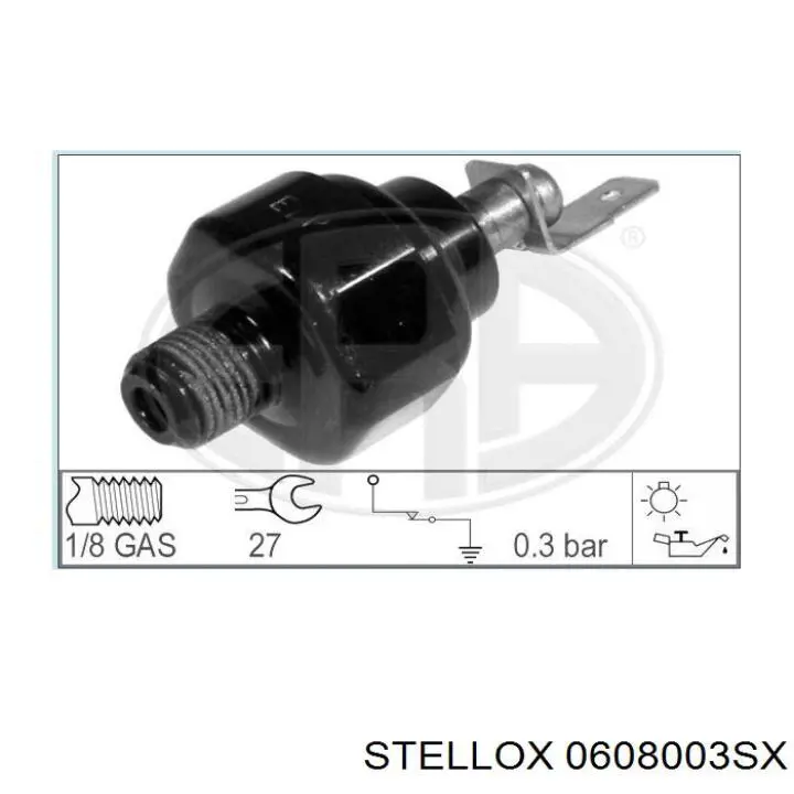 Датчик давления масла 0608003SX Stellox