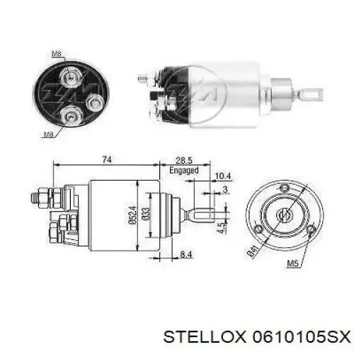 Стартер 0610105SX Stellox