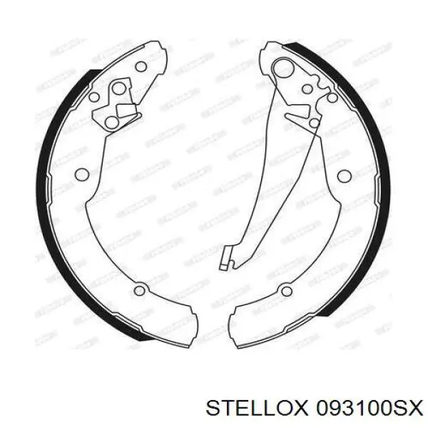 Тормоза рабочие задние ножные и тормозные барабаны Stellox 093100SX цена, от 26.53 USD