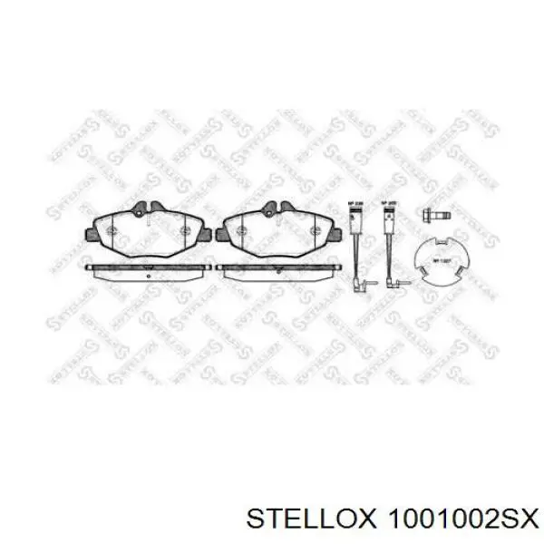 1001002SX Stellox Колодки передние