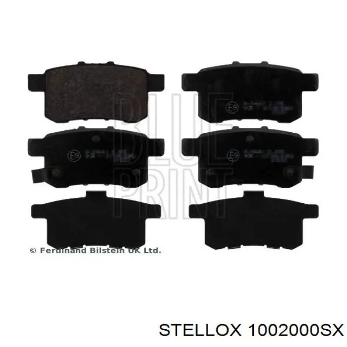 Купить 1002000SX Stellox Колодки тормозные задние, дисковые