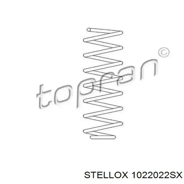 Купить 1022022SX Stellox Пружина подвески