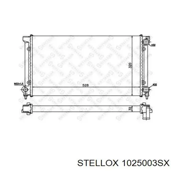 10-25003-SX Stellox радиатор