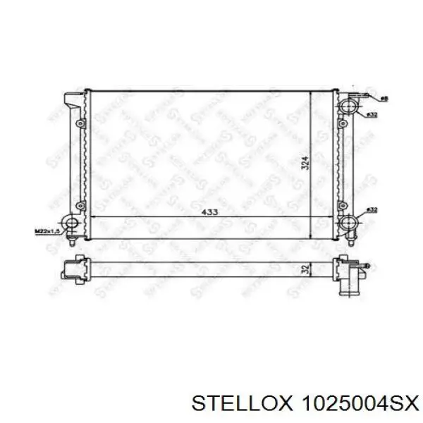 Радиатор 1025004SX Stellox