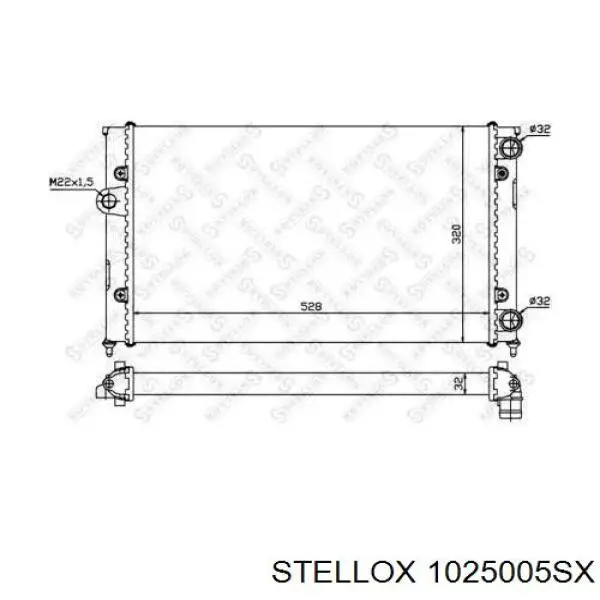 Радиатор 1025005SX Stellox