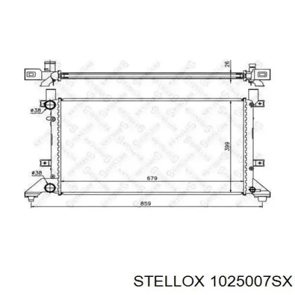 Радиатор 1025007SX Stellox