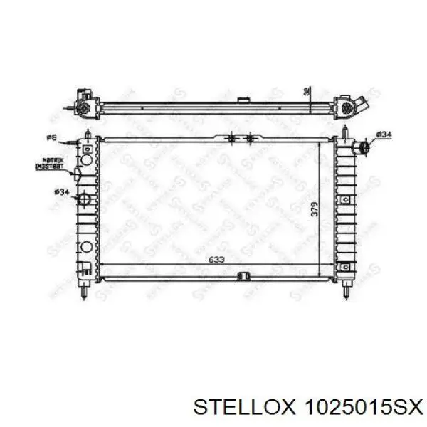 Радиатор 1025015SX Stellox