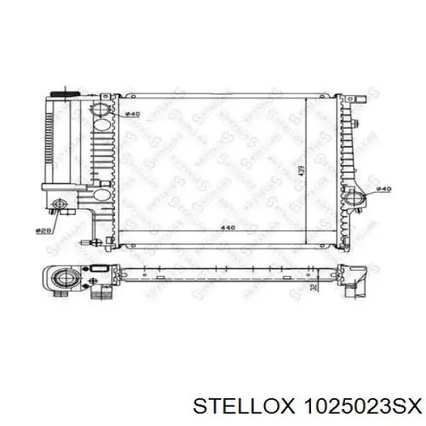 10-25023-SX Stellox радиатор