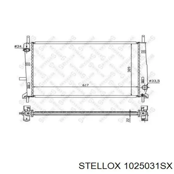 Радиатор 1025031SX Stellox