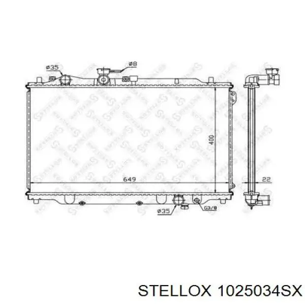 10-25034-SX Stellox радиатор