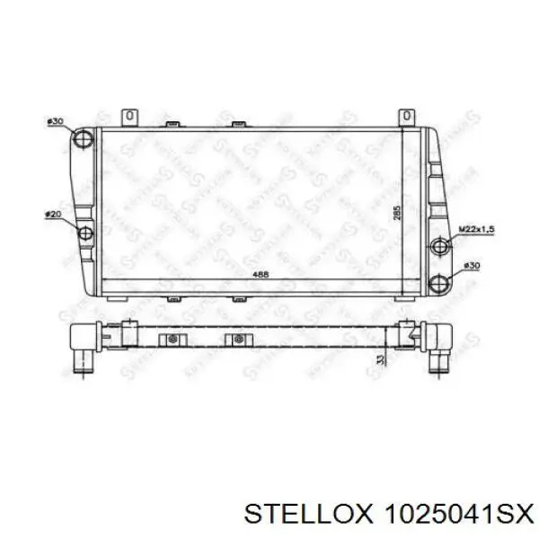 10-25041-SX Stellox радиатор