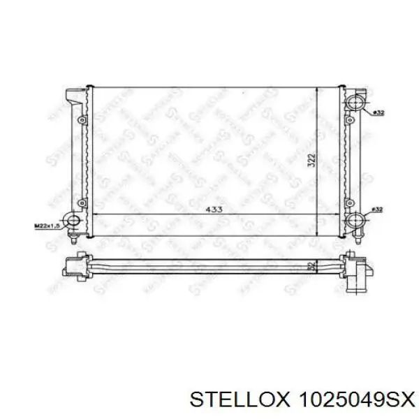 10-25049-SX Stellox радиатор